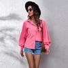 New Women Long Sleeve Blouse Button Down Collar Blouson Sleeve Shirt Solid Color Business Casual Tops Office Work Clothes Daily Wear Fashion S XL