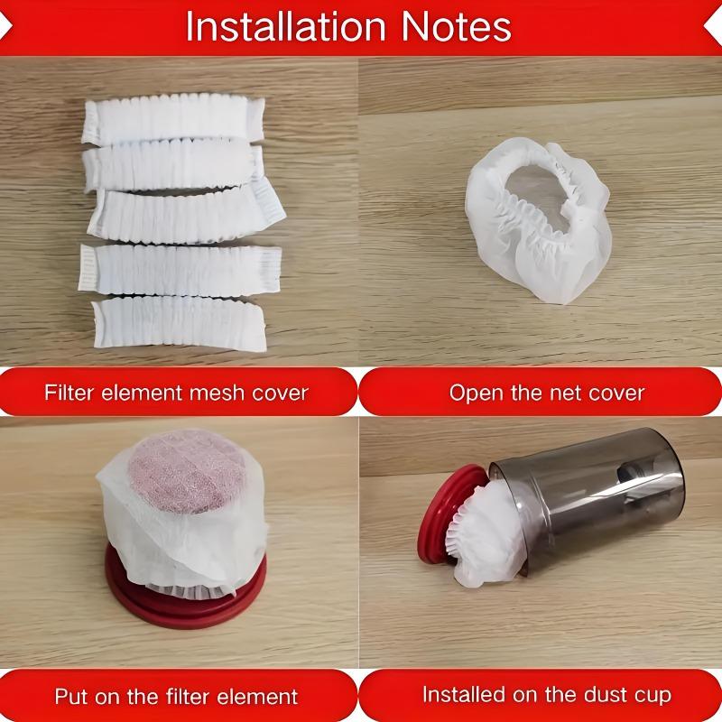 10/50pcs Disposable Vacuum Cleaner Filter Element Universal Non-Woven Fabric Filter Accessories For Vacuum Cleaner