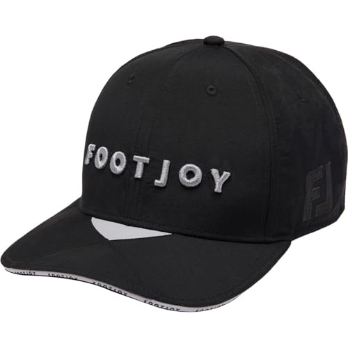 FootJoy FH24ABRS FH24ABRS-0 Brim Stitch Cap, Black, Men s, Free Size (57-59cm)