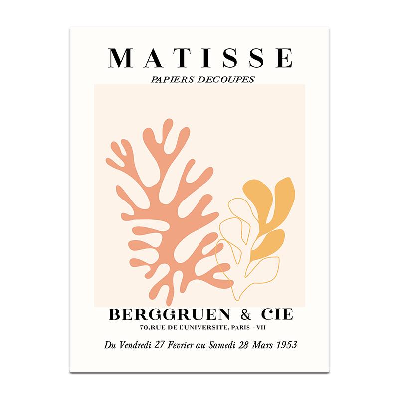 Henri Matisse Poster Flower Canvas Painting Art Nordic Leaf Posters Prints Wall Pictures for Living Room Home Decor Unframed