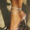 2025 Women's Anklet New Arrival European and American Fashion Jewelry Sexy Multi-Layer Diamond Shiny Foot Ornaments High Heels Anklet Accessories