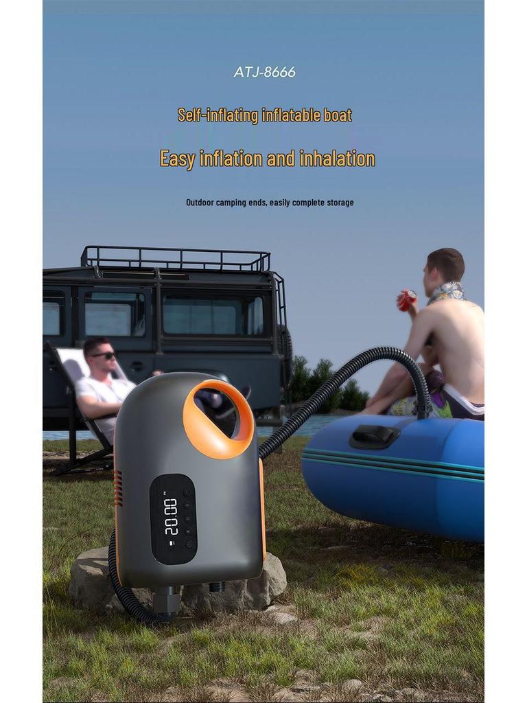 Portable Electric Air Pump for Outdoor Kayaks, Paddle Boards, Cars & Travel Tents