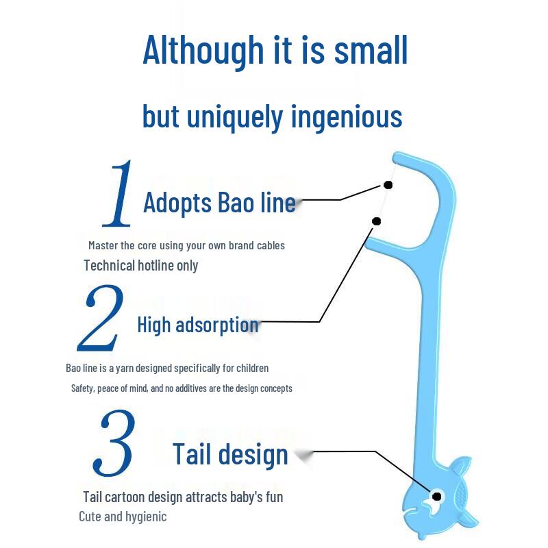 FAWNMUM Kids Dental Floss Picks, 200 Count