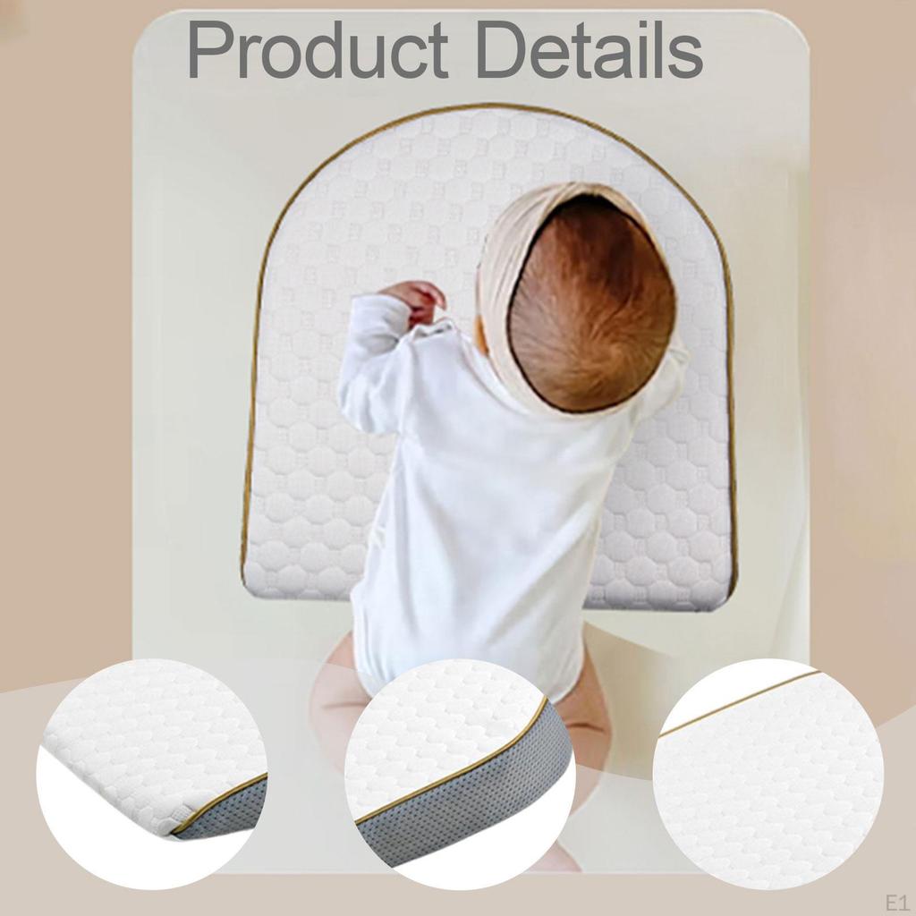 Baby Wedge Pillow Side Sleeping Cushion Comfortable Neck Support for Cot Bed