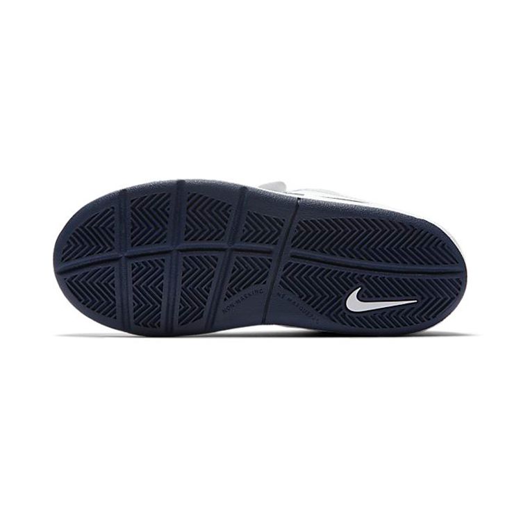 Nike Pico Velcro Comfortable Non-Slip Shock Absorbing Wear-Resistant Breathable Low-Top Casual Shoes Kids Sneaker White Black 454500-101