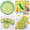 12-Piece Artificial Lemon Slices, Realistic Plastic Lemon Slices for DIY Photography, Mini Simulation Lemon Slices, Fake Fruit Model for Party,