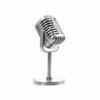 Simulation Props Retro Microphone Vintage Classic Style Dynamic Vocal Microphone Miniatures For Home Decoration Small Ornaments