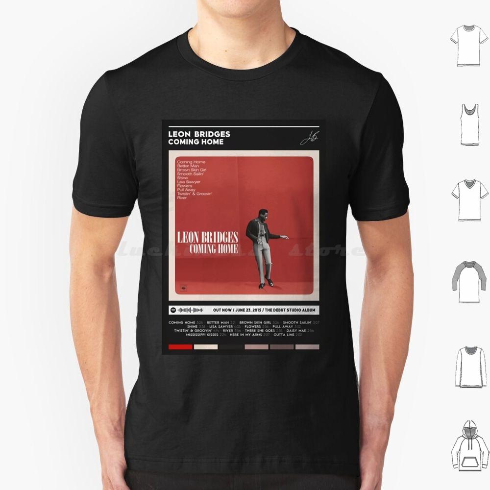 Coming Home Album Cover Poster T Shirt Big Size 100 Cotton Music Song Tracklist Playlist Leon Bridges Vintage Retro Hottime