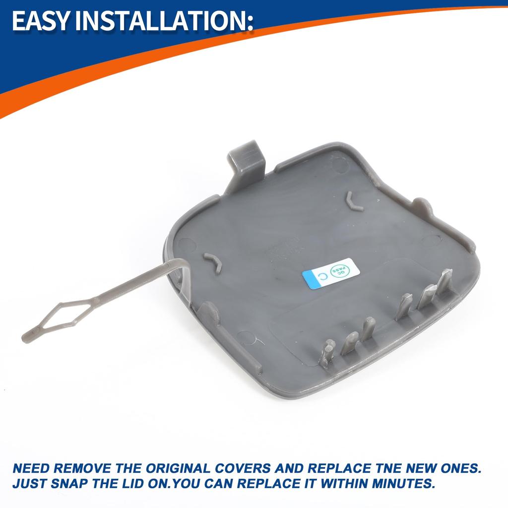 ACROPIX Front Car Bumper Toe Hook Cover Cap for BMW 1 Series F20 LCI Sedan and F21 LCI Wagon Part 1 Piece (Unpainted) (2015-2018) - Number