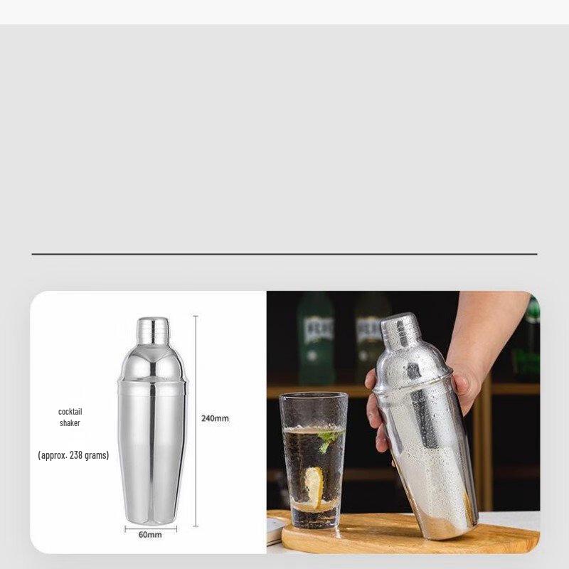 

Stainless Steel Cocktail Shaker Bartending Set 350ML