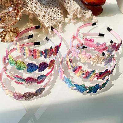 1pz Moda Glitter Fascia per Capelli Bambini Bellissimo Fiocco Stelle per Cerchietto Ragazze Colori Carini Diademi per Capelli Fasce per Capelli Accessori per Capelli Regali
