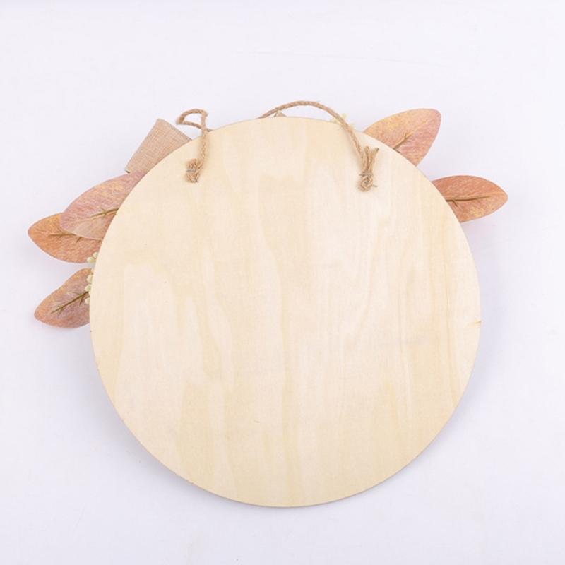 Farmhouses Welcome Wood Sign Delicate Fall Themed Wood Welcome Sign with Bowknot and Berries for Decoration