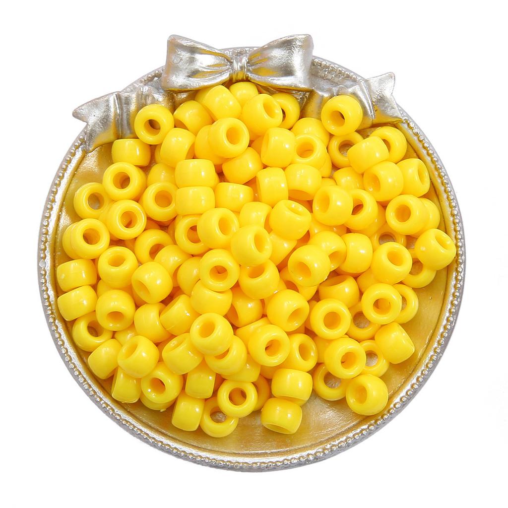 Handmade Bracelet Beads Acrylic Large Hole Barrel Beads Pony Beads Weaving Handmade Diy Bracelet Plastic Beads Jewelry Accessories Beads Loose Beads