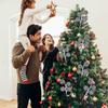 6 Pcs Christmas Tree Picks Decoration Sandworm Decor Woolen Candy Curly Pick Xmas Toppers Branches with Bells for Party Supply