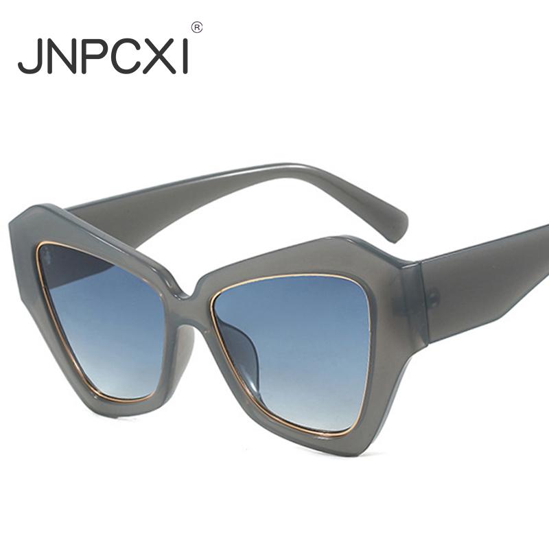 Ins Popular Fashion Cat Eye Women Sunglasses Polygon Shades UV400 Retro Candy Color Men Sun Glasses