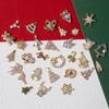 2pcs 3D Alloy Christmas Tree Bells Nail Art Zircon Pearl Metal Manicure Nails Accessories DIY Nail Decorations Supplies Charms