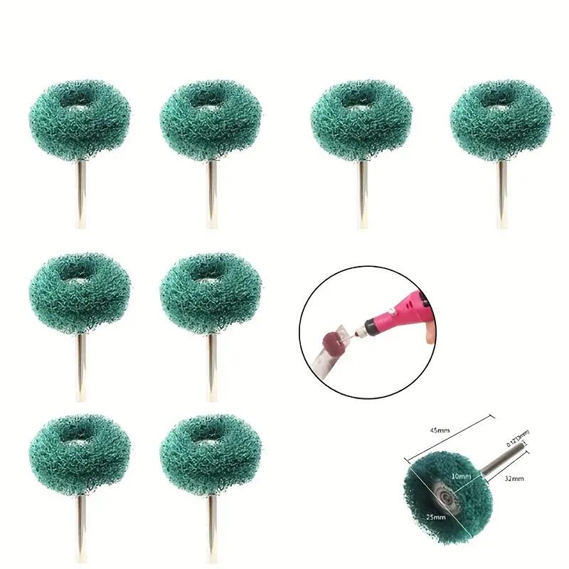 5-20 Pieces Mini Drill Bits Nylon Abrasive Brush Wire Polishing Wheel Rotary Hand Tools Accessories Set Rust Remover