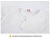 Spring/Summer 2025 College Style Long-Sleeve White Doll Collar Shirt for Girls