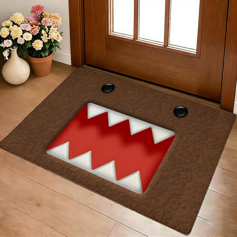 D-Domo-kun Japan Floor Mat Cozy Flannel Soft Thick Non-Slip Mat For Living Room Bedroom Kitchen Decor Rugs