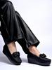 Shoetopia Upper Bow Detailed Loafers for Women & Gilrs Comfortable Office, Party & Casual Footwear