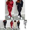 Elegant Women's Fashion Tracksuit Ensemble Luxury Hoodies Sweatshirt And Pant Set