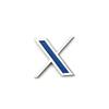 Suitable for Cars, Motorcycles, and Electric Vehicles,  DIY High-quality Metal Modified X Letter Car Emblem Stickers, Body Side Emblems,