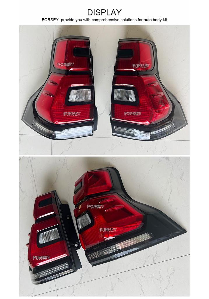 Flowing Turn Signal Tail Lights for Prado FJ150 2018-2020