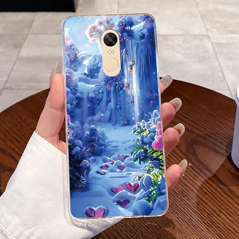 Casing For Xiaomi Redmi Note 4 Note 4x Capa Coque Clear Silicone Jelly Soft TPU Back Cover Cute Rabbit Cat Dinasaur Phone Case