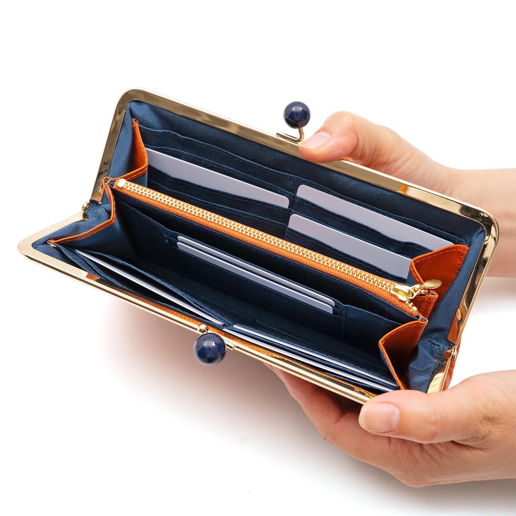 Essence of Poison OSANPO Series Long Wallet with Clasp Cowhide Women's Closure, Leather, DES-3504 (Pink)