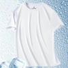 Ice silk short-sleeved T-shirt men's summer loose large size round neck short-sleeved men's sports casual quick-drying top versatile