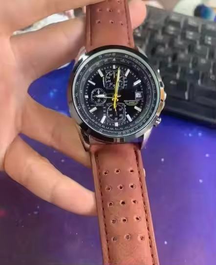 Reloj Mecánico de Alta Calidad de Lujo con Cronógrafo Multifunción Resistente al Agua Correa de Acero Inoxidable Esfera de Cristal Seis Manecillas