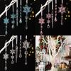 Christmas Acrylic Snowflake Ornaments Set With Pvc Material For Holiday Tree Decor
