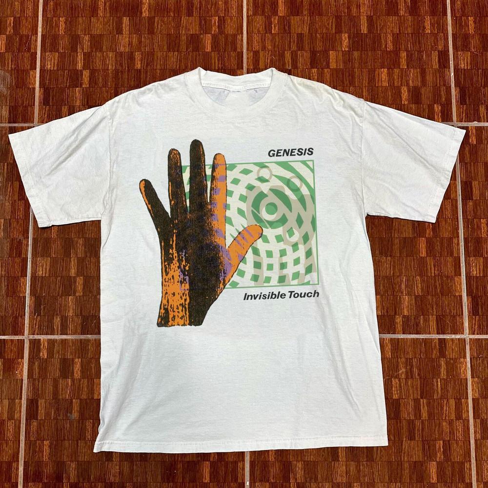 

Genesis- Invisible Touch Short Sleeve Cotton White All Size Shirt AM76 Unisex T-Shirt XXL