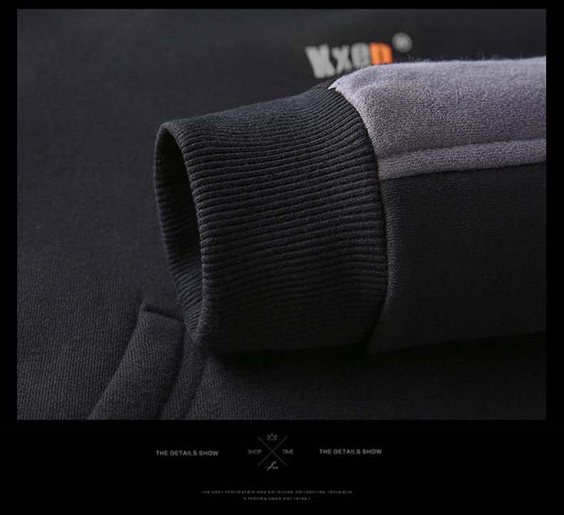 Pánská mikina s kapucí Plus Velvet - Jaro/Podzim 2020 Trendy Volný Střih, Všestranná Bunda pro Páry