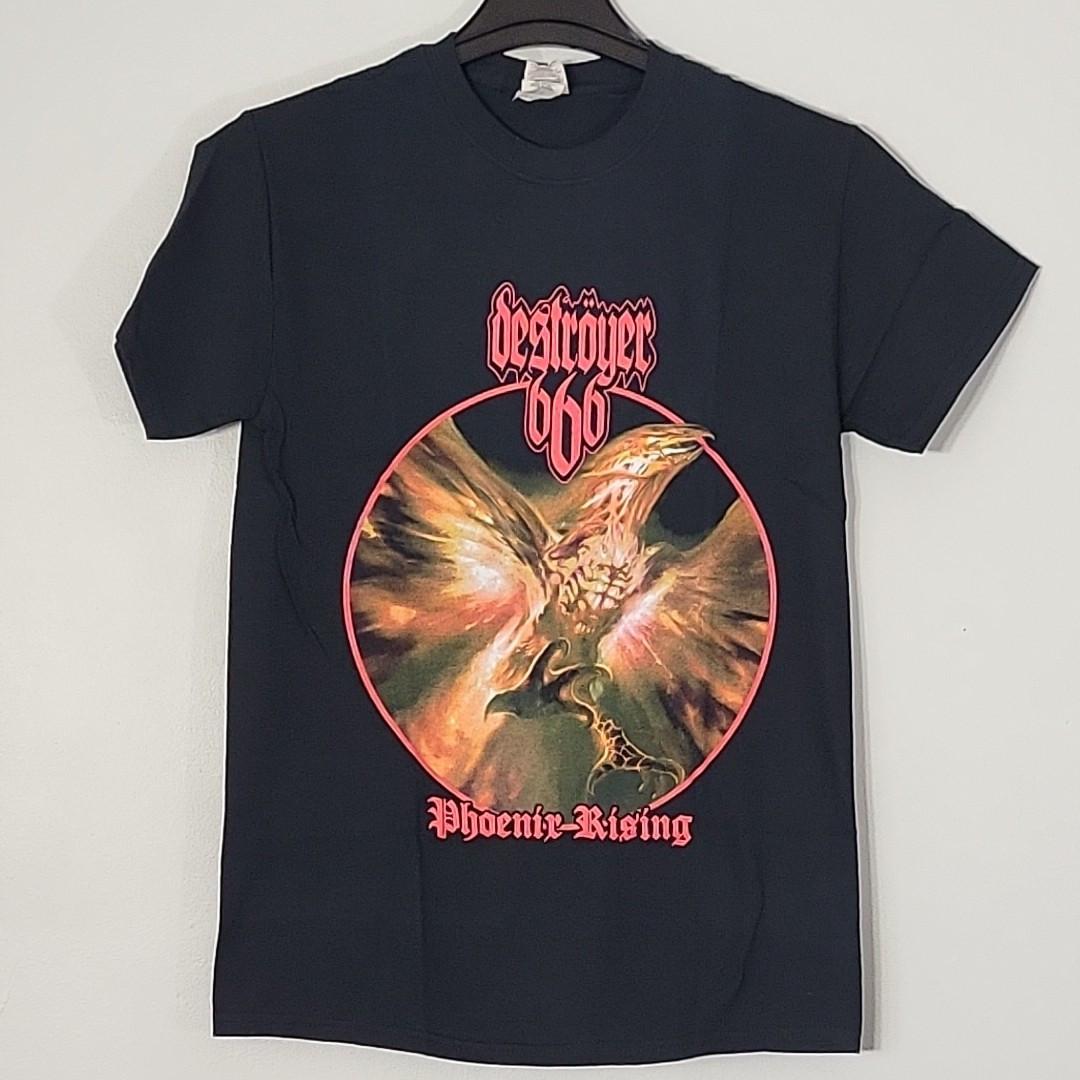 DESTROYER 666 Phoenix Rising S SMALL Official T-Shirt Black Mens Band Logo Unisex T-Shirt XXL