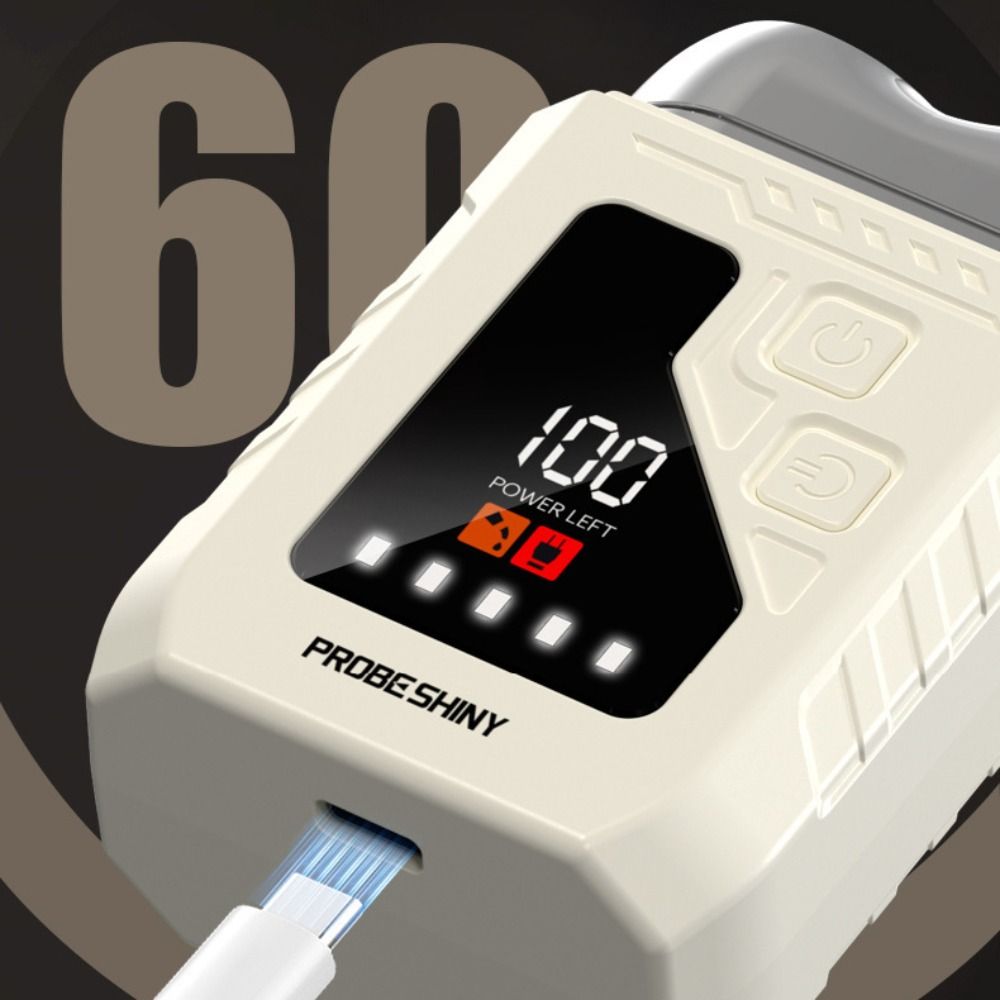 Digital Display Mini Electric Shaver 2in1 Smart Nose Hair Clipper Men's Gift