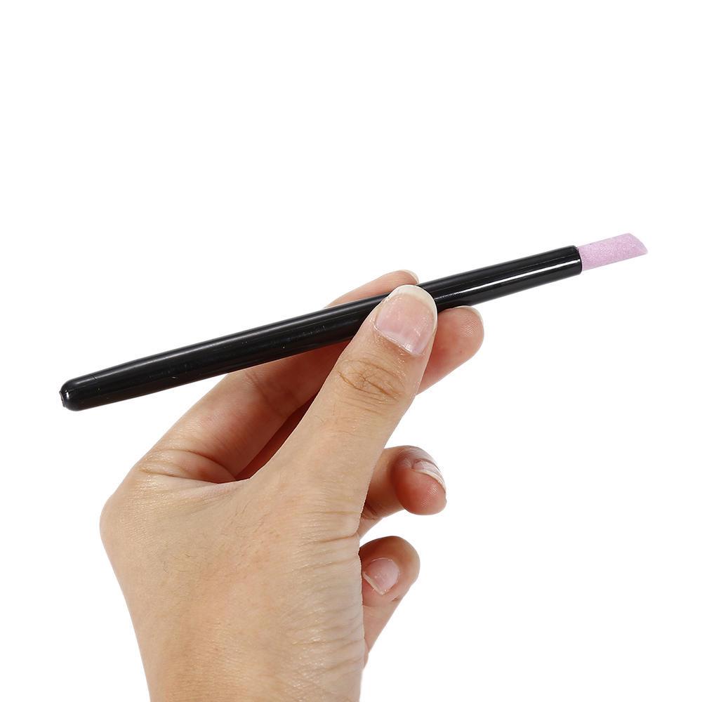 Instrument de îngrijire pentru arta unghiilor Scrubs cu cuarț Piatră Cuticule Stick Pen Lingura Cut Remover Pusher Polish Gel Salon