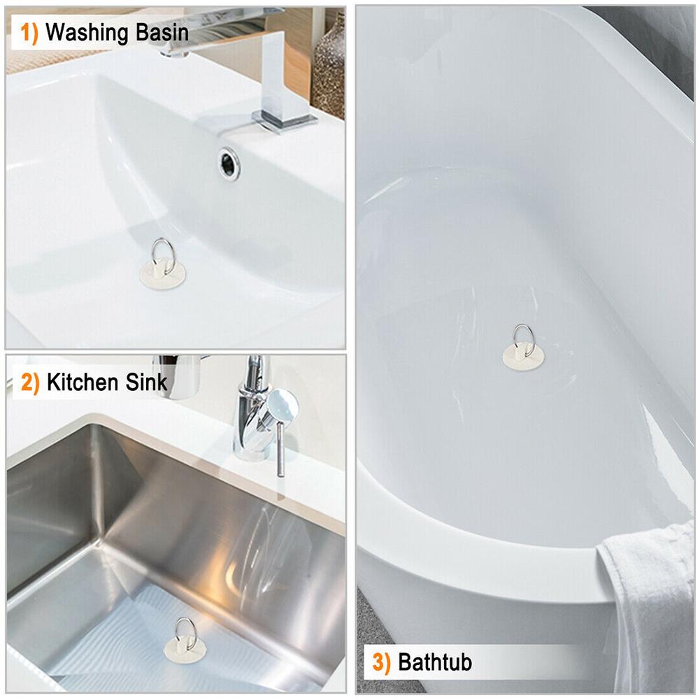 

3Pcs Rubber Drain Stopper Set for 45 55 5mm Sinks and Bathtubs Includes 43mm 47mm 51mm Sizes for Effective Leakage Prevention China Mainland