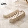 Gift Idea for Prevent Compact Multiple Slots Velvet Box Jewelry Storage Portable Organizer Box Home