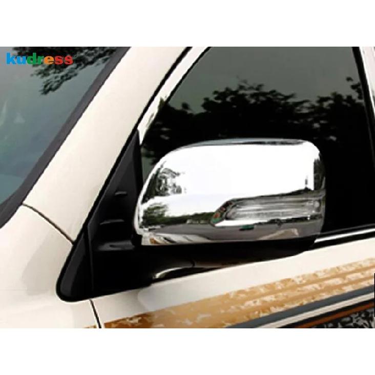 For Toyota Land Cruiser LC200 FJ200 facelift 2016- Chrome Car Rearview Mirror Cover Trim Side Wing Mirror Cap Accessories