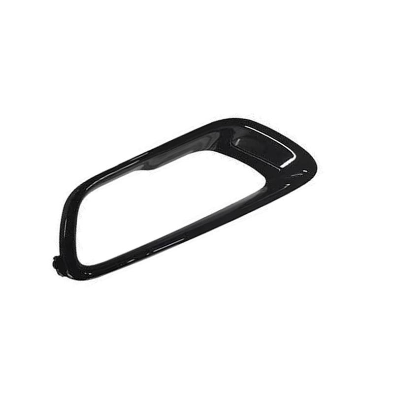 For Jeep Grand Cherokee 2017 2018 2019 2020 2021 Car Front Fog Light Cover Grill Bright Black Fog Lamp Frame Bezel Trim