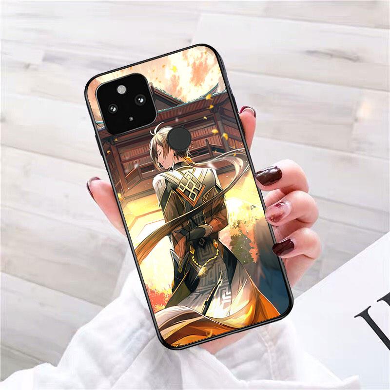 Zhongli Genshin Impact Phone Case for Google Pixel 7 Pro 7 6A 6 Pro 5A 4A 3A Pixel 4 XL Pixel 5 6 4 3 XL 3A XL 2 XL