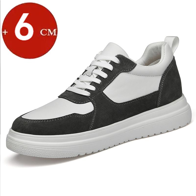 6cm 8cm Elevator Shoes Men Sports Casual Sneakers Low Cut Height Increasing Boarding Shoes Invisible Man Taller Lifting Flats