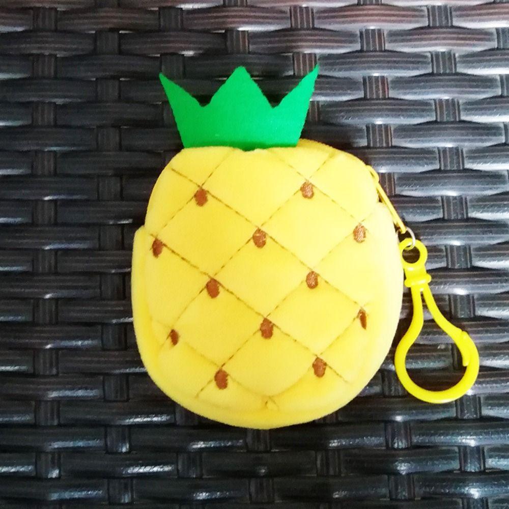 Watermelon Fruit Coin Bag With Hook 8CM Coin Pouch Keyring Pluhs Coin Purse  Put The Key/Coin