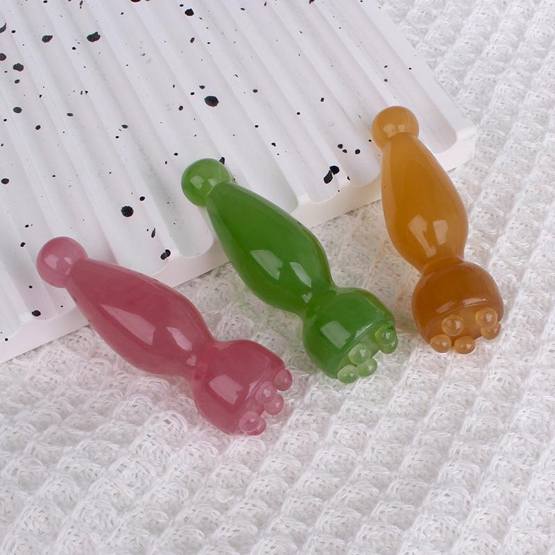 Smooth Face Massage Tools Resin Gua Sha Face Skin Care Massage Sticks Lotus Seedpod Shape Massager Facial Physiotherapy Tool