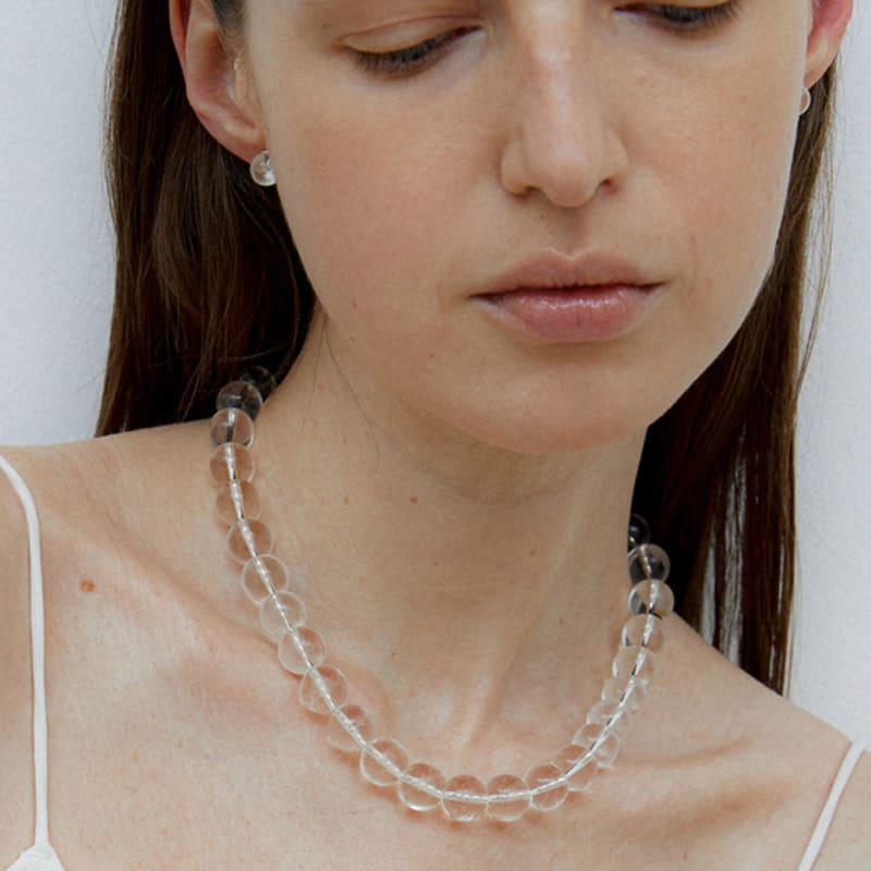 

MIDNIGHT MOMENT bubble standard necklace SILVER