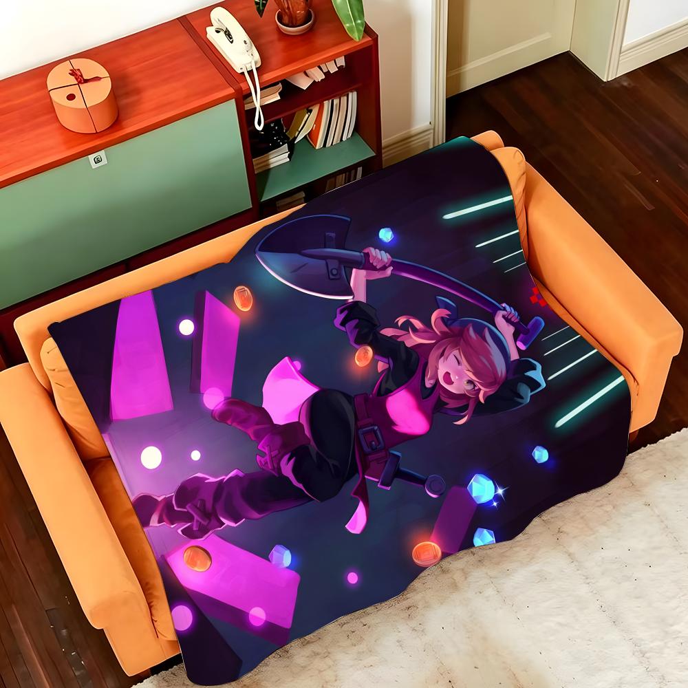Game C-Crypt O-of T-the N-NecroDancer Throw Flannel Cozy Print Blanket, Portable, Durable Machine Washable Cute Cool