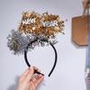 Star Sequin Happy New Year Headband Glitter Party Photo Props 2025 New Year Hairband  Party Gift
