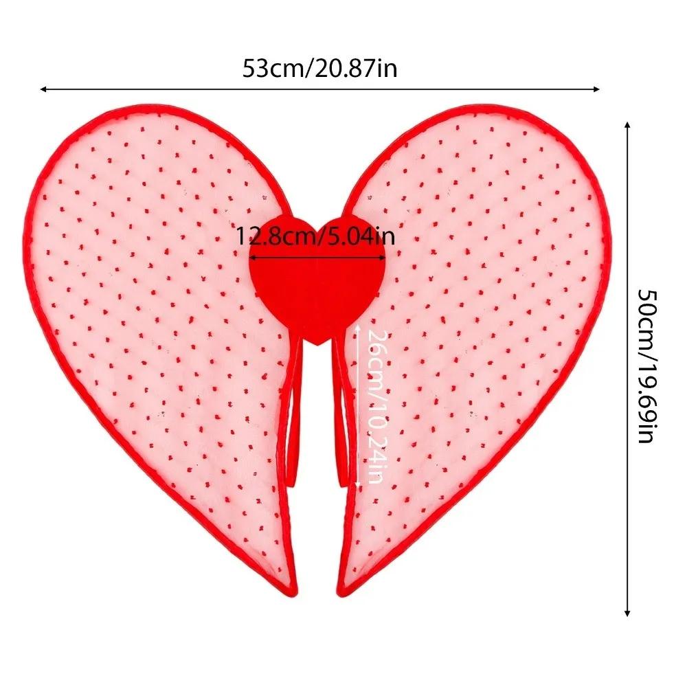 New Sexy Seductive Heart-shaped Wings Heart-shaped Dress UP Valentine s Day Decorations Valentine s Day Party Accessories