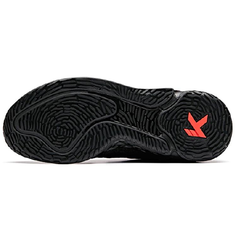 Anta KT4 Klay Thompson Cushioning Slip Resistant Abrasion Resistant High top Basketball Shoes Men's Black Red 11911101M-14